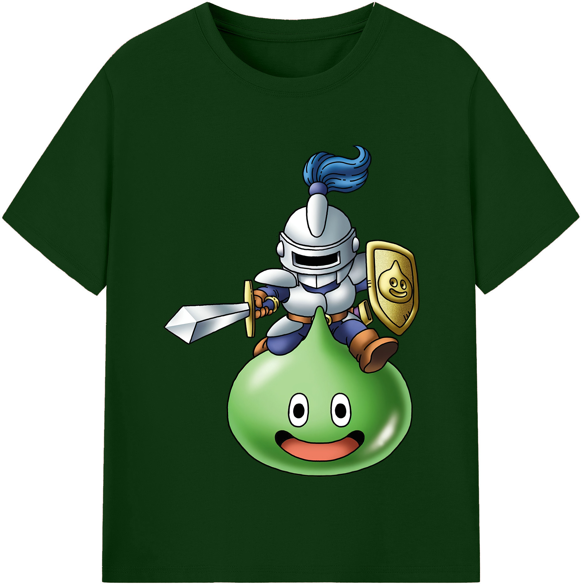 （画像用） ドラゴンクエスト Doragon Kuesuto Dragon Quest 綿100％半袖Tシャツ（フロントプリント）